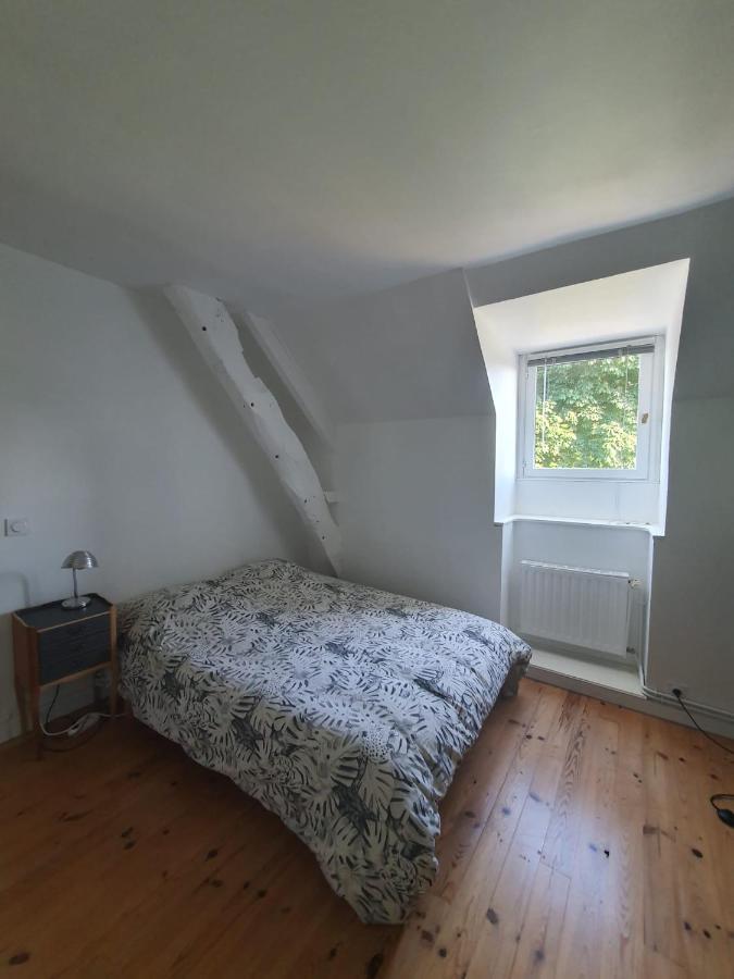 Grande maison en pierre, calme, jardin arboré. Roz-Landrieux Esterno foto